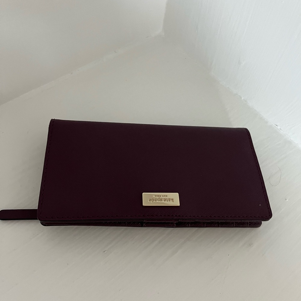 Kate Spade Purple Wallet Sleek Minimalist Design